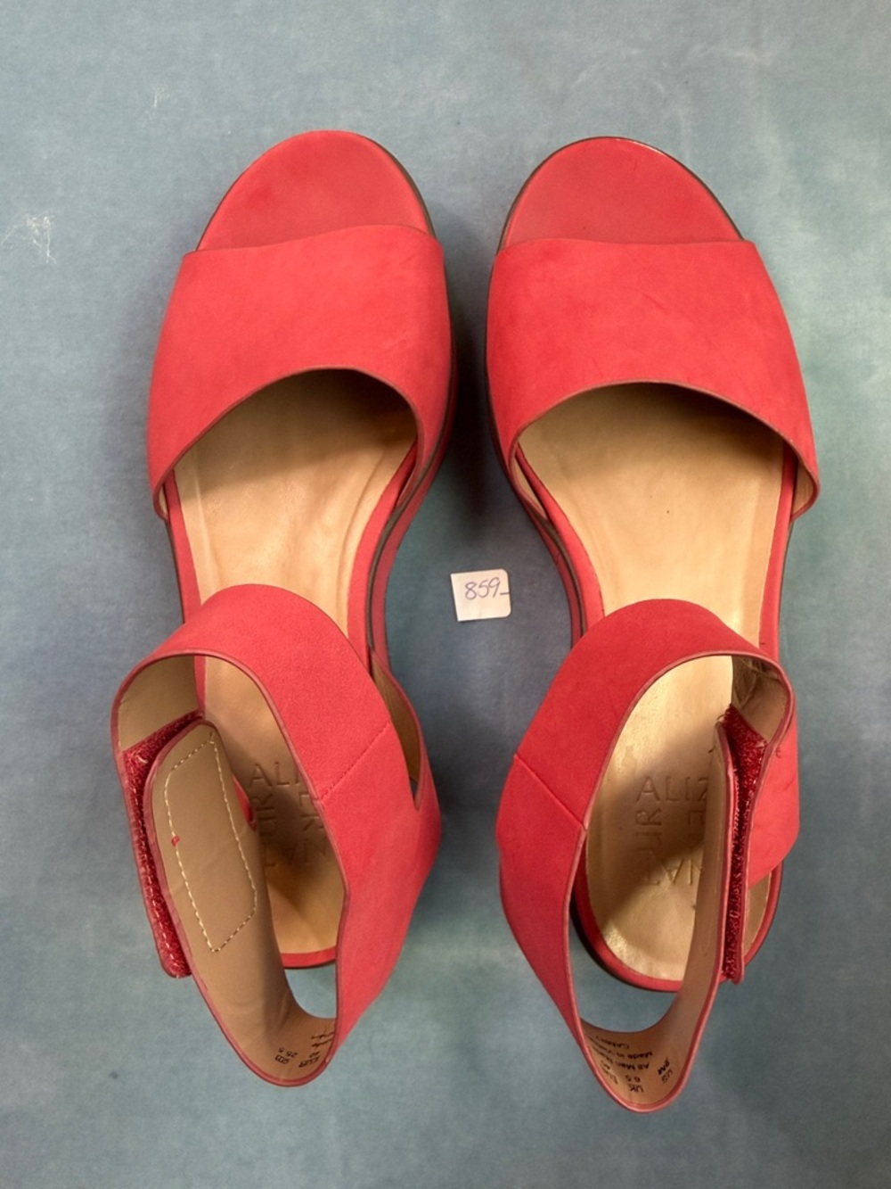 Naturalized Red Women's Ankle-Strap Sandals Size 9 - Picture 7 of 8